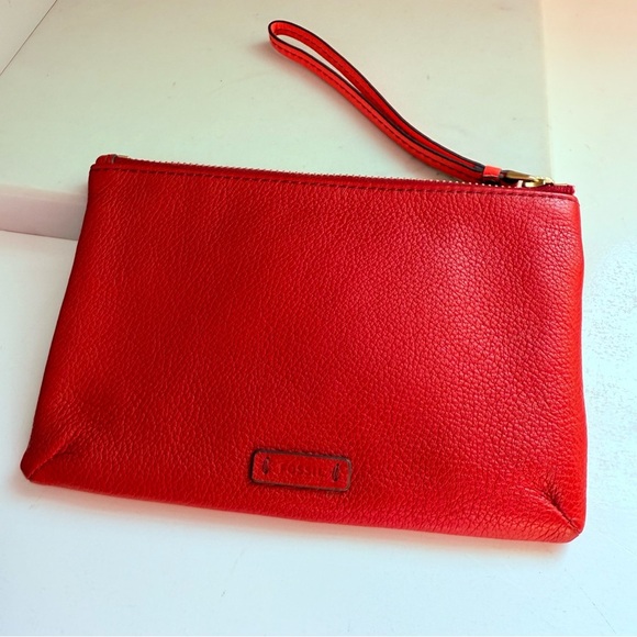 NWOT Fossil Keely Colorblock Leather Wristlet - Picture 3 of 6